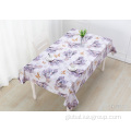 White Tablecloth PVC plaid table cover checker plastic table cloth Supplier